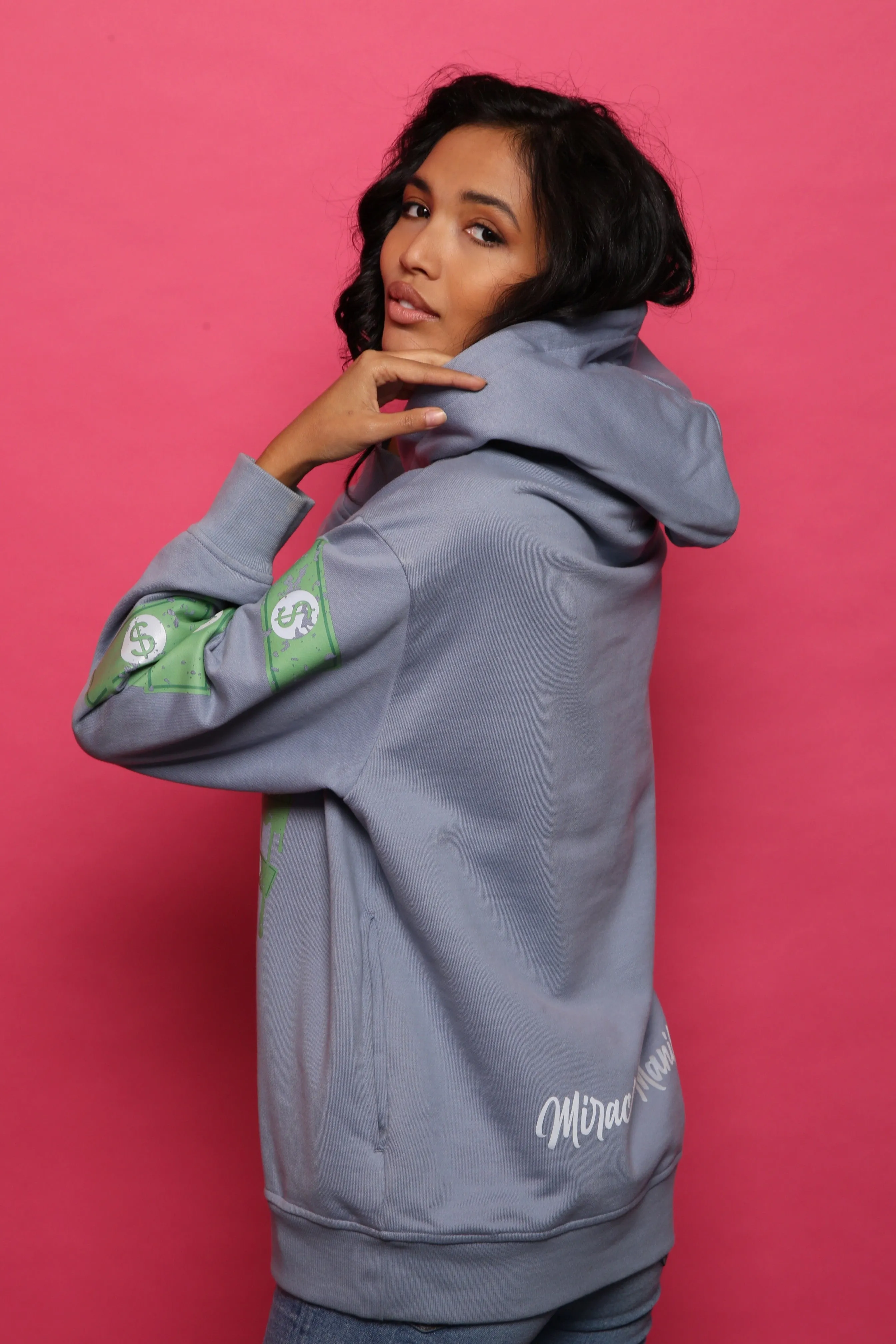 Fiesta Bull Reflective Affirmation Hoodie - Blue