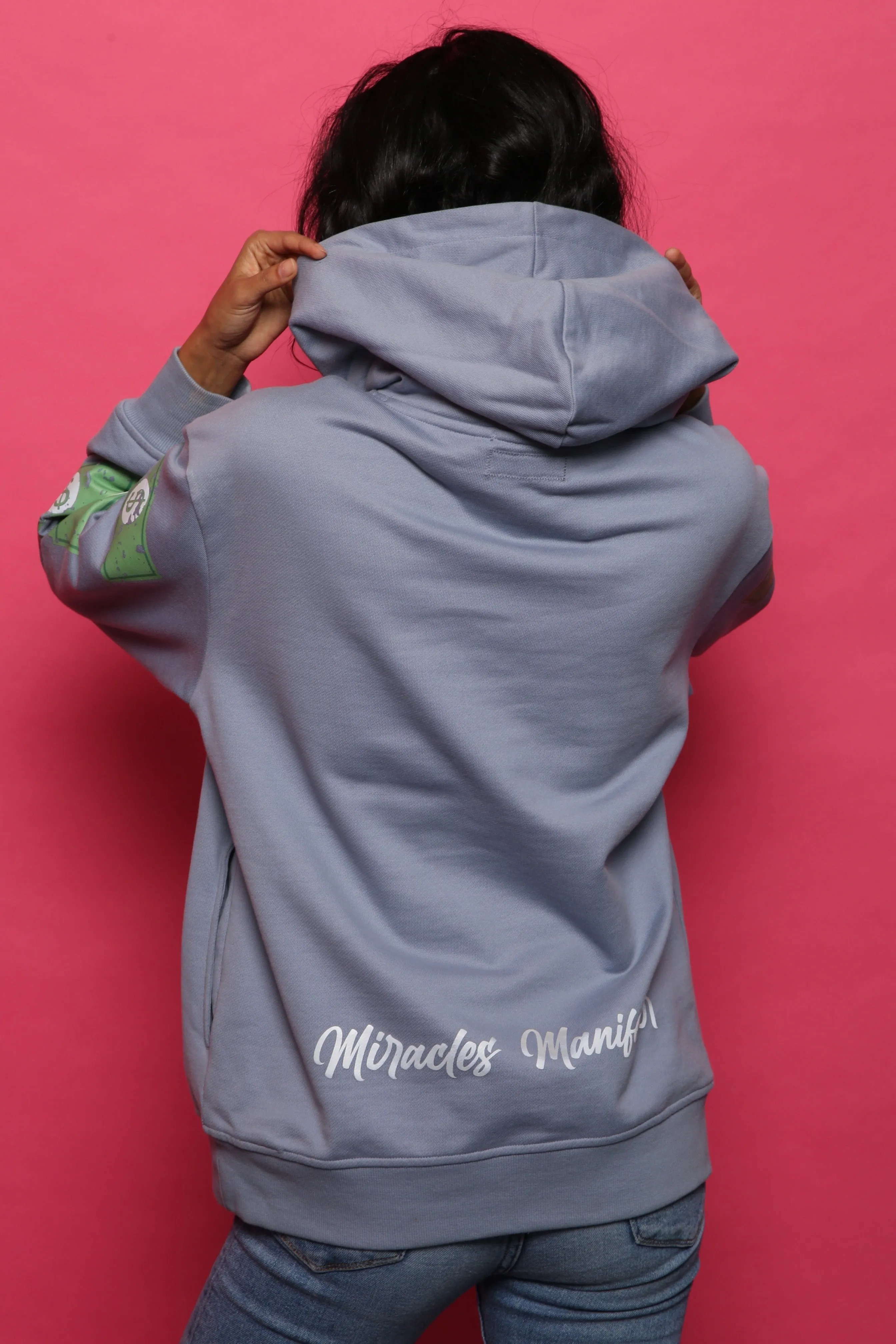 Fiesta Bull Reflective Affirmation Hoodie - Blue