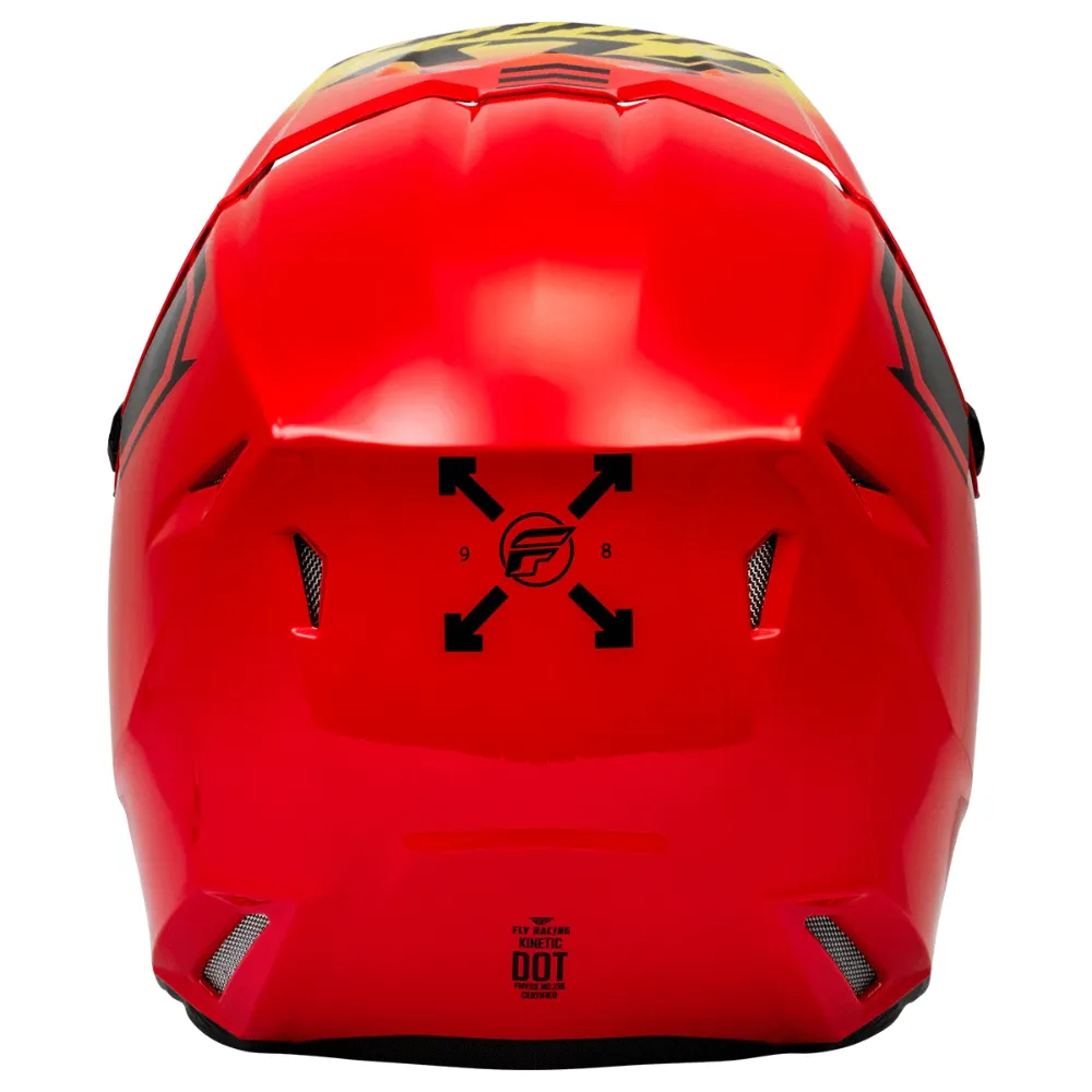 Fly Kinetic Menace Red/Black/Yellow Helmet