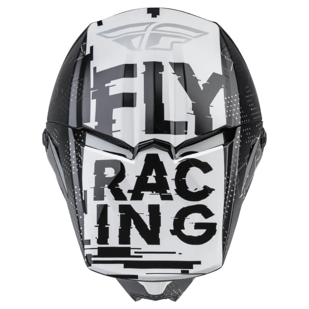 Fly Kinetic Scan Youth Motocross Helmet Black / White