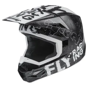 Fly Kinetic Scan Youth Motocross Helmet Black / White