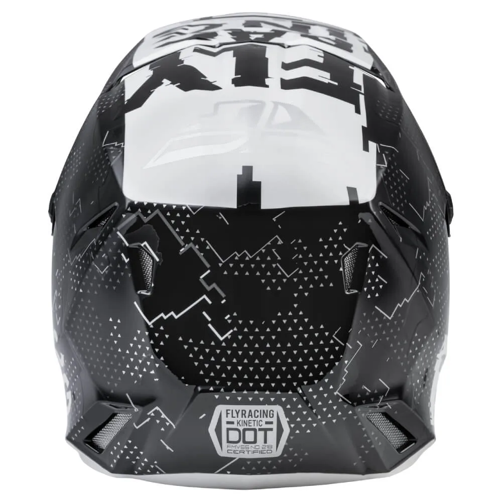 Fly Kinetic Scan Youth Motocross Helmet Black / White