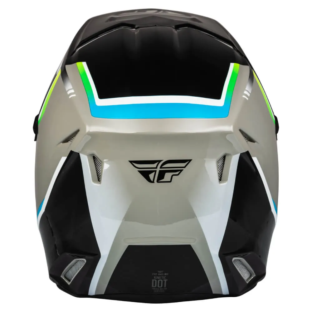 Fly Kinetic Vision Youth Motocross Helmet Grey / Black