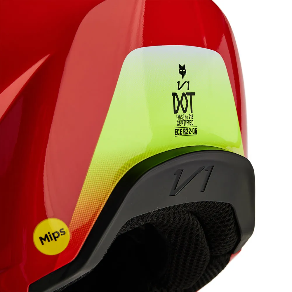 FOX V1 BALLAST HELMET MIPS CE [FLO RED]