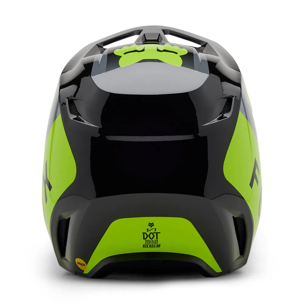 FOX V1 LEAN HELMET MIPS CE [GREY/YELLOW]