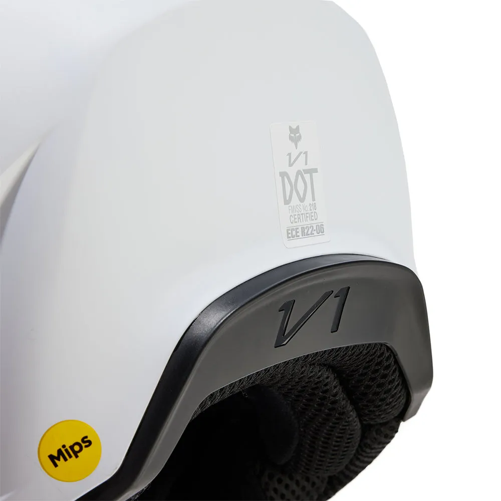 FOX V1 SOLID HELMET MIPS CE [MATTE WHITE]