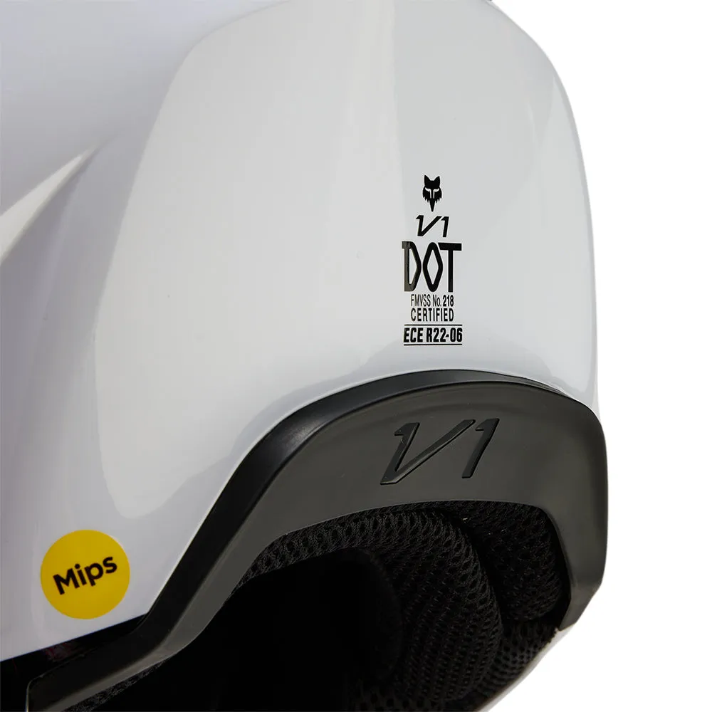 FOX V1 STREAK HELMET MIPS CE [WHITE]