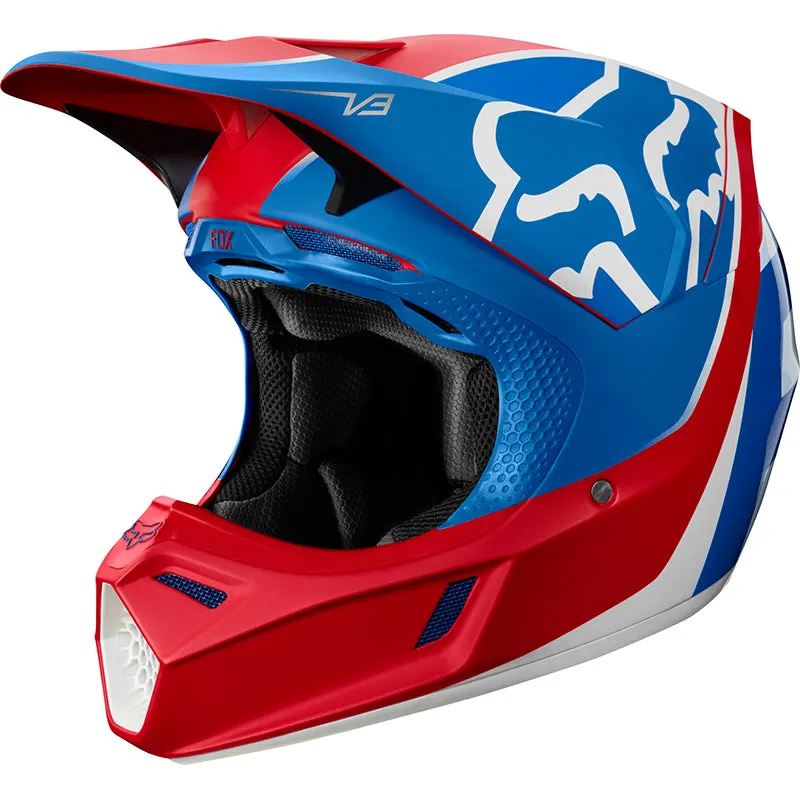 FOX V3 KILA HELMET ECE [BLUE/RED] S