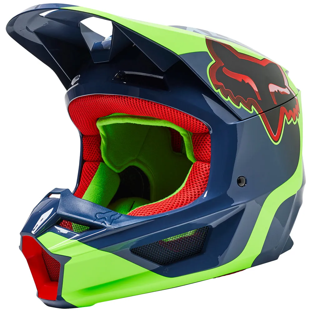 FOX YOUTH V1 VENZ HELMET ECE [DARK INDIGO] YS