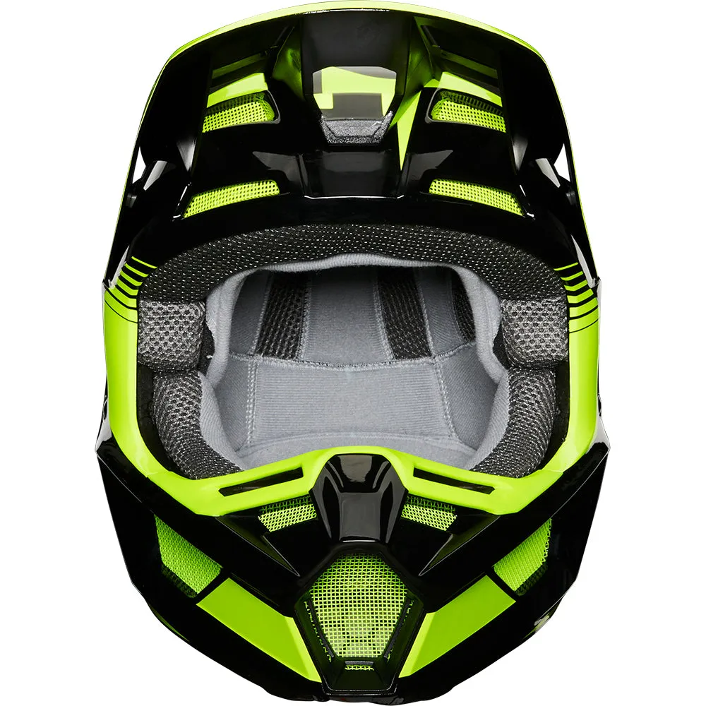 FOX YOUTH V2 HAYL HELMET ECE [FLO YELLOW]