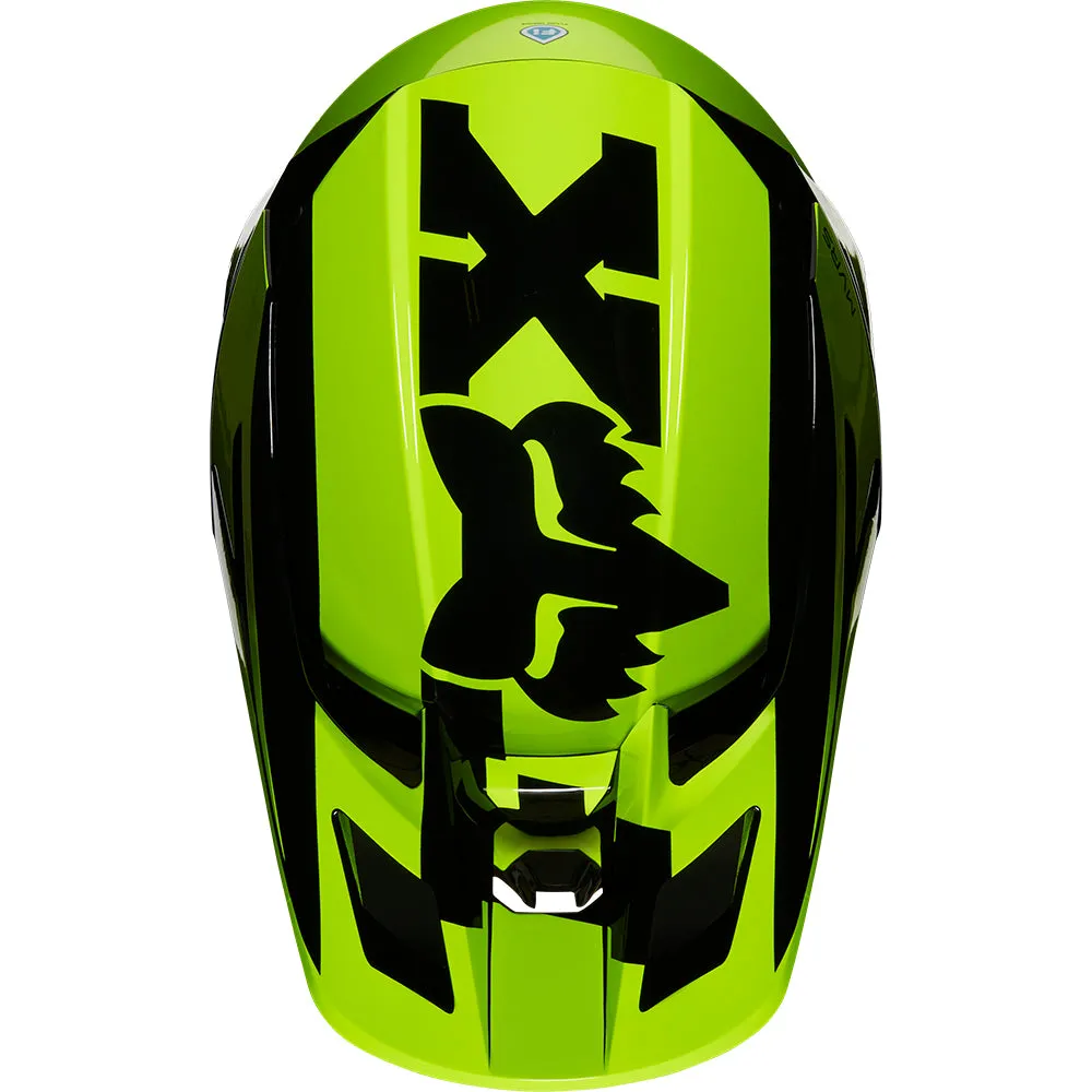 FOX YOUTH V2 HAYL HELMET ECE [FLO YELLOW]