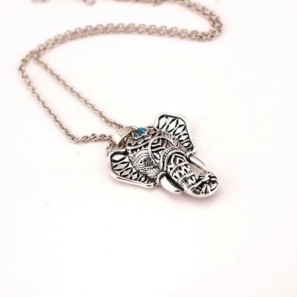 Free Bel Eli - Ethnic Turquoise Elephant Pendant