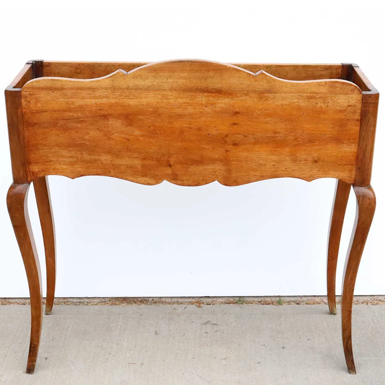 French Provincial Pale Walnut Zinc Lined Wine Cooler Stand (Rafraichissoir)