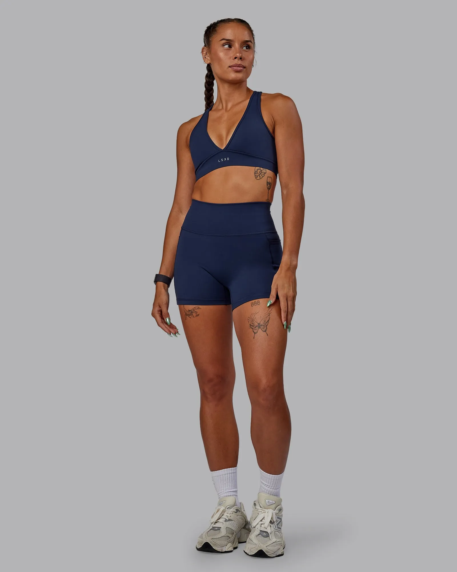 Fusion X-Short Tight With Pockets - Future Navy