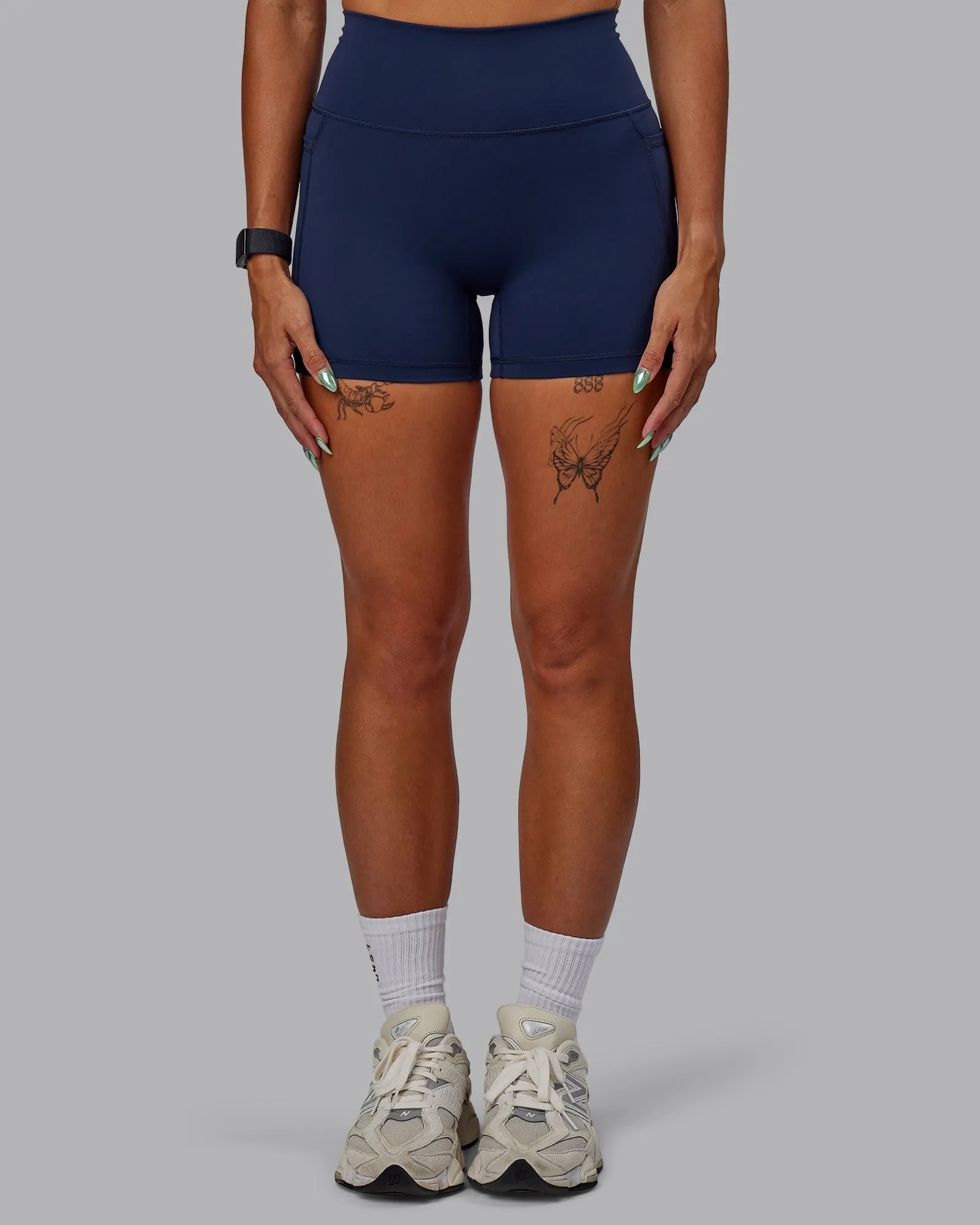 Fusion X-Short Tight With Pockets - Future Navy