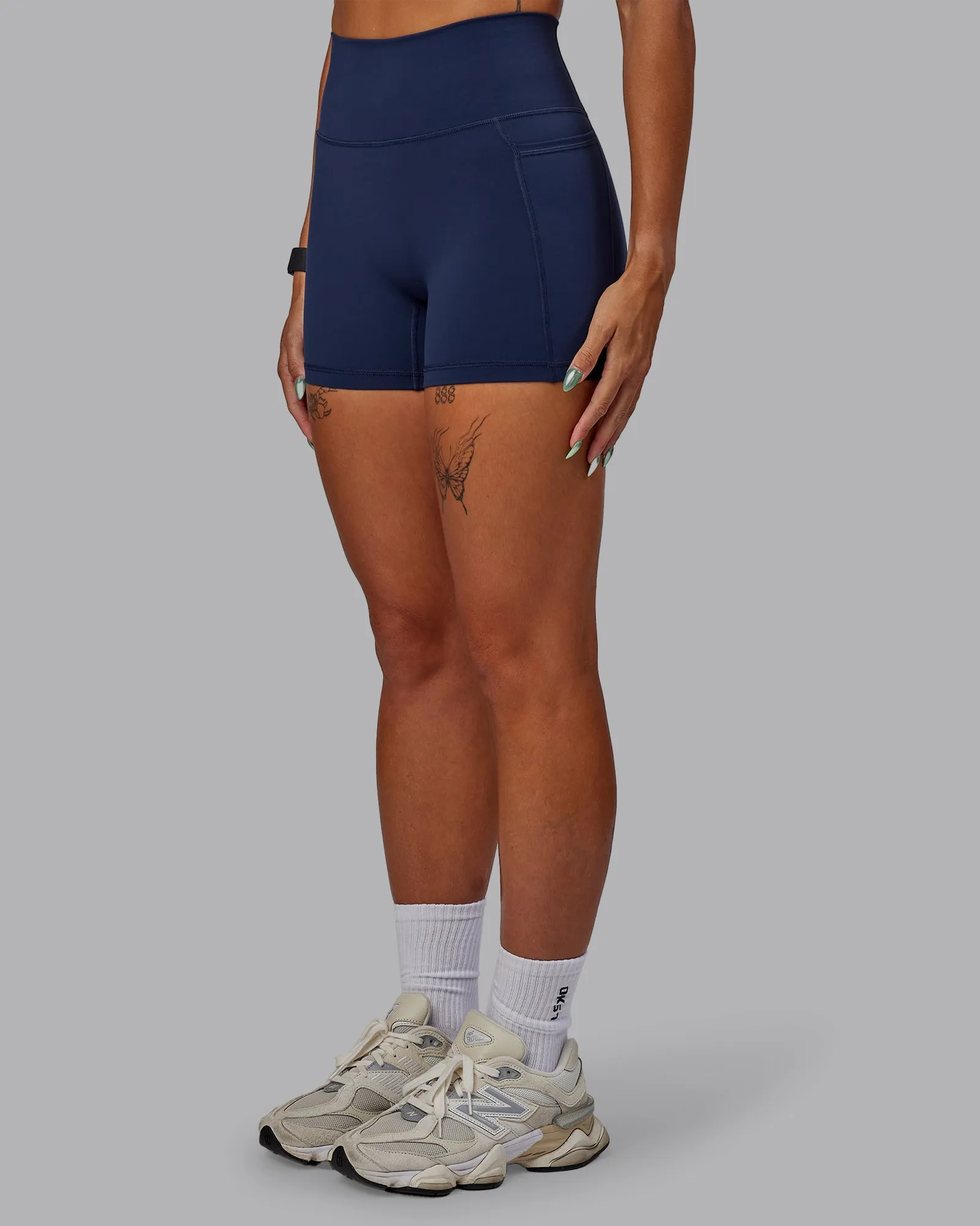 Fusion X-Short Tight With Pockets - Future Navy