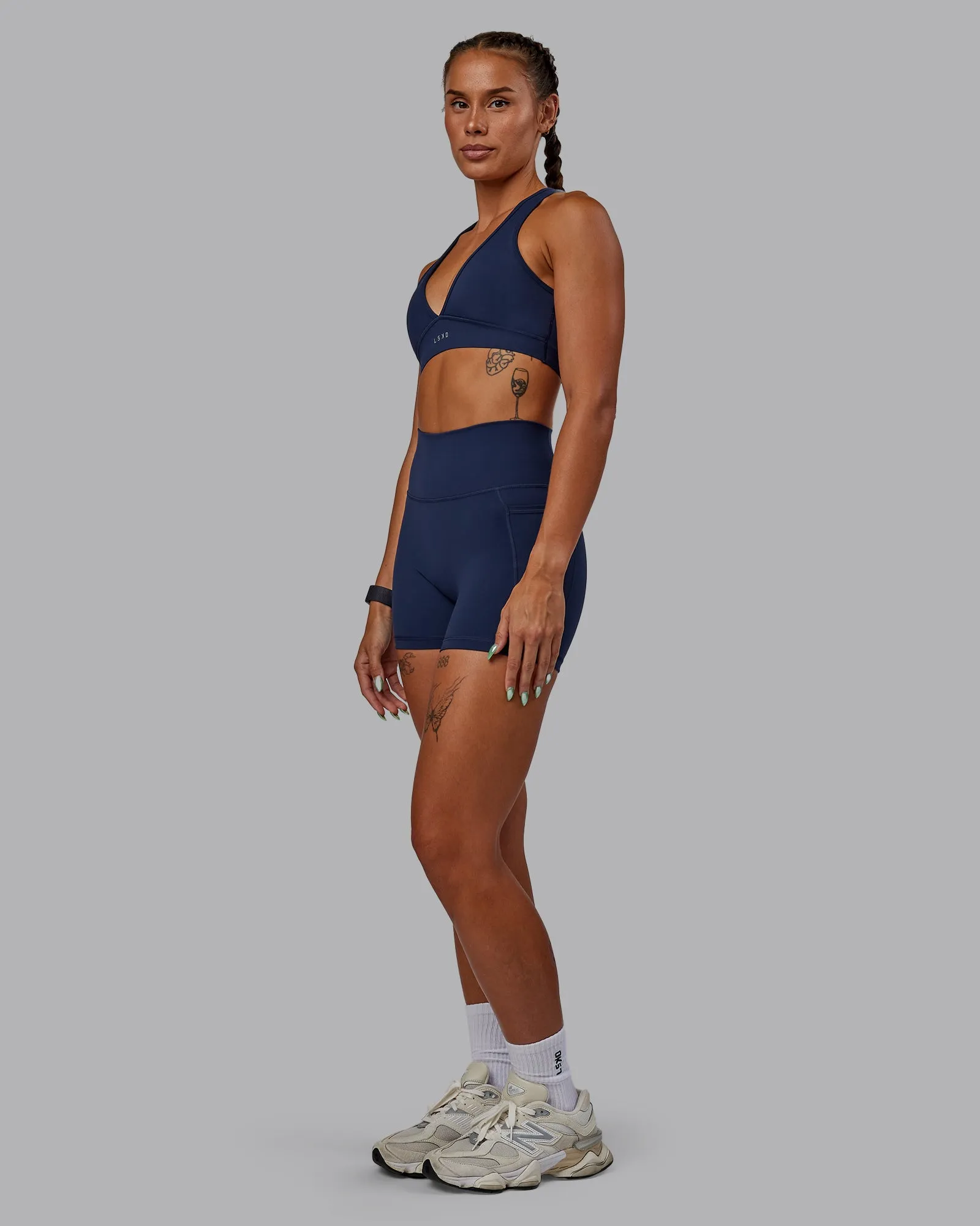 Fusion X-Short Tight With Pockets - Future Navy