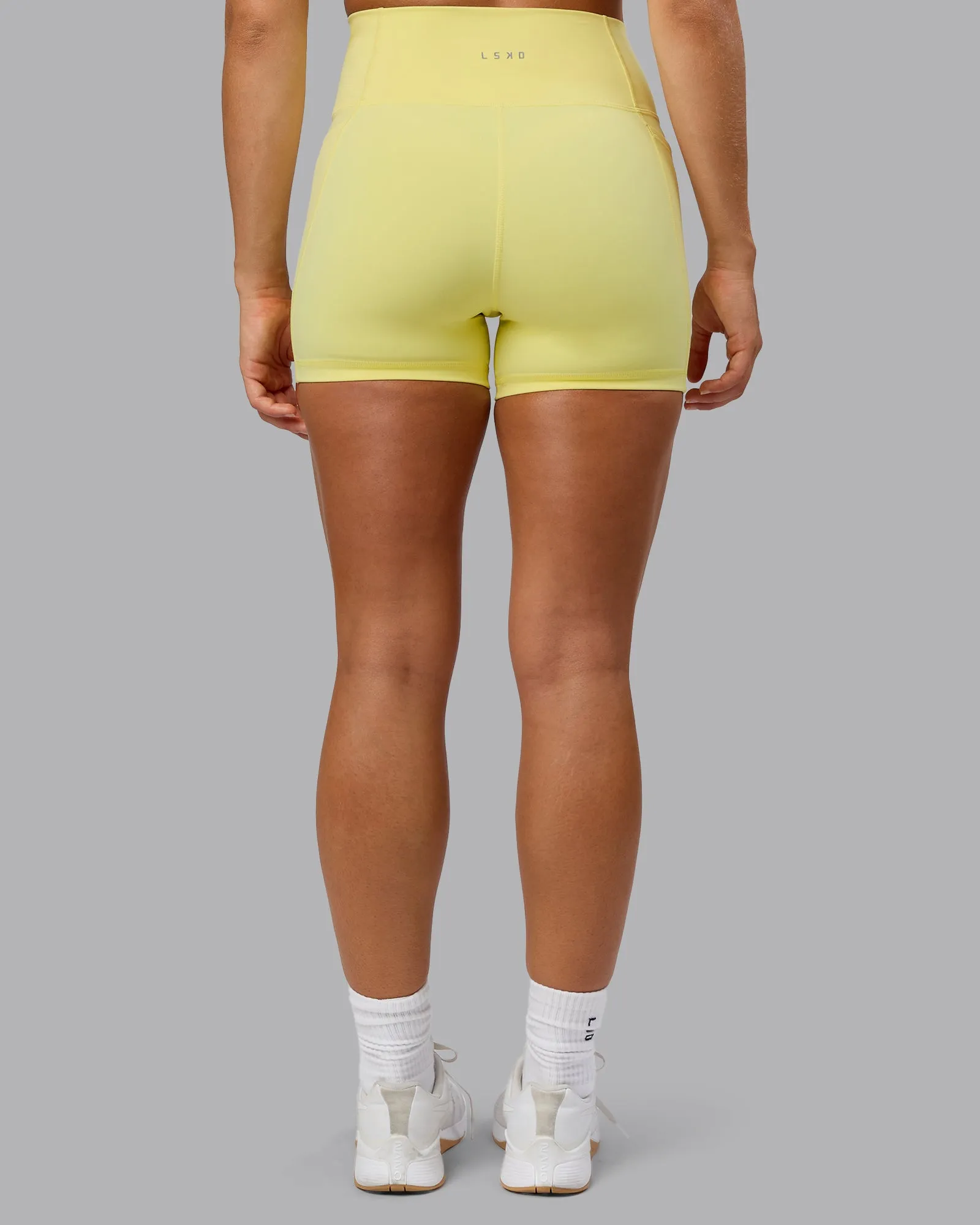 Fusion X-Short Tight With Pockets - Lemon Fizz