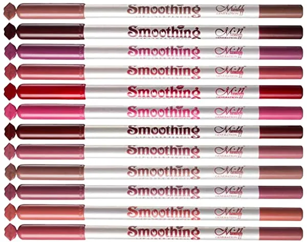 Generic 12 PCS Natural Matte Lip Liner Makeup Pencil Lip Applicator Pen Set