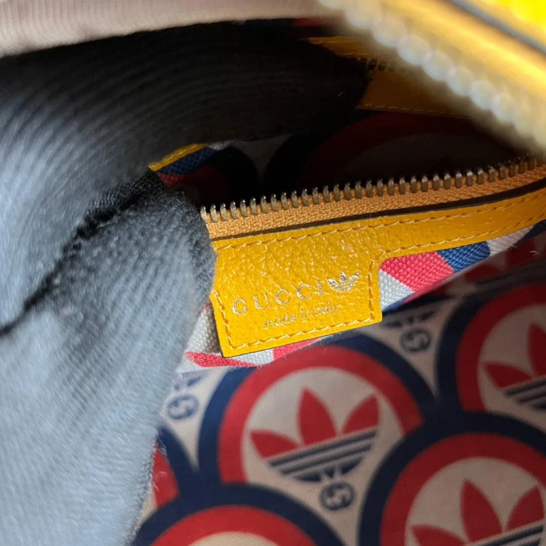 gg x Adidas Mini Duffle Bag Yellow For Women, Women&#8217;s Bags 12.4in/32cm gg