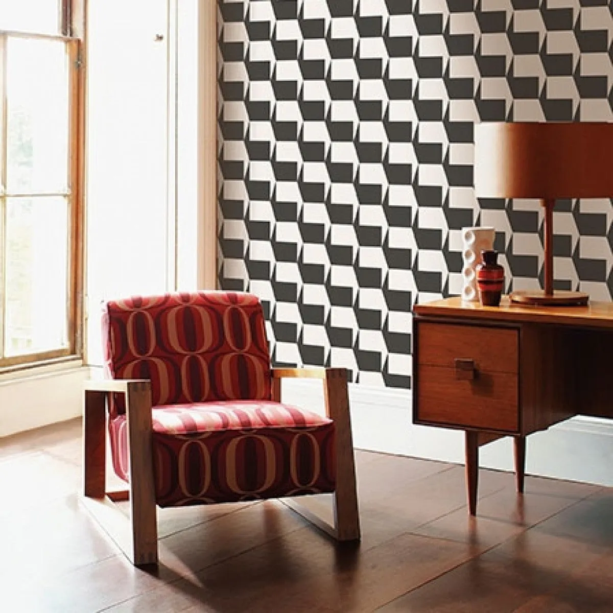 Gio Charcoal GI551 Self-Adhesive Wallpaper