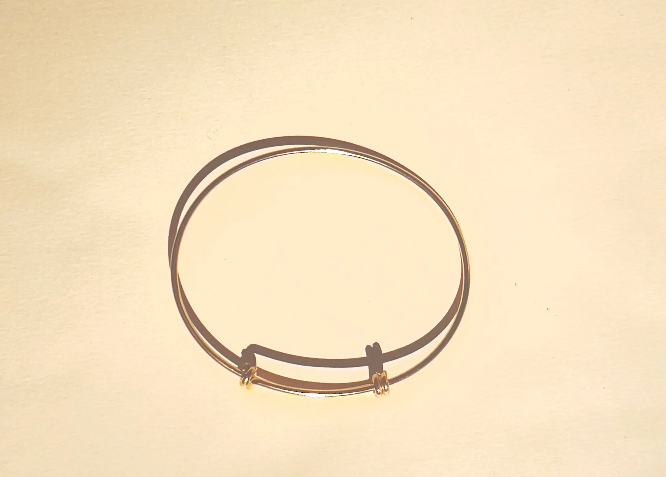 Gold Expandable Bangle Bracelet