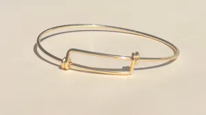 Gold Expandable Bangle Bracelet