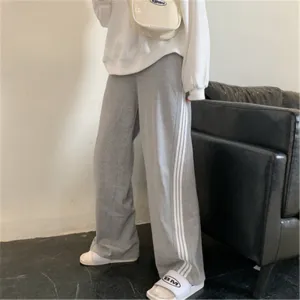 Grey Contrast White Stripped Jogger