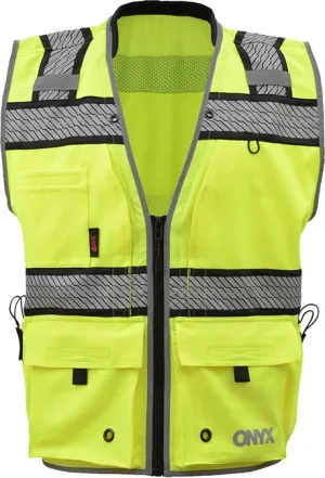GSS Onyx Yellow Surveyors Safety Vest, Class 2 (each)
