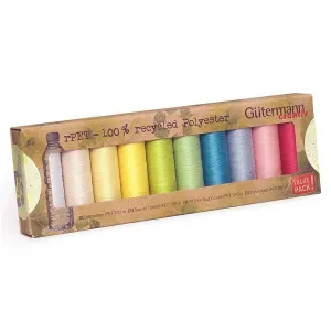 Gütermann Recycled Sewing Thread Set・Sew All - rPET PASTEL