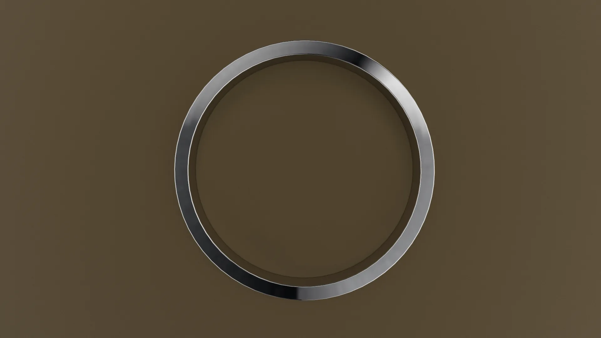 Hammered White Gold 4mm Flat Wedding Band