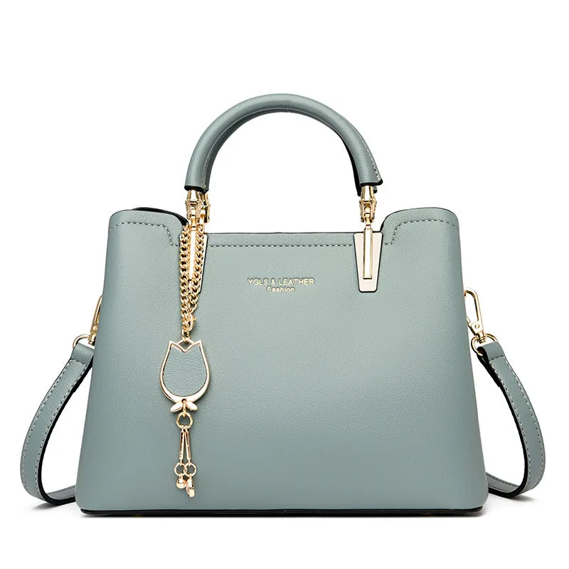 Hand-held Messenger Shoulder Bag Texture Lady