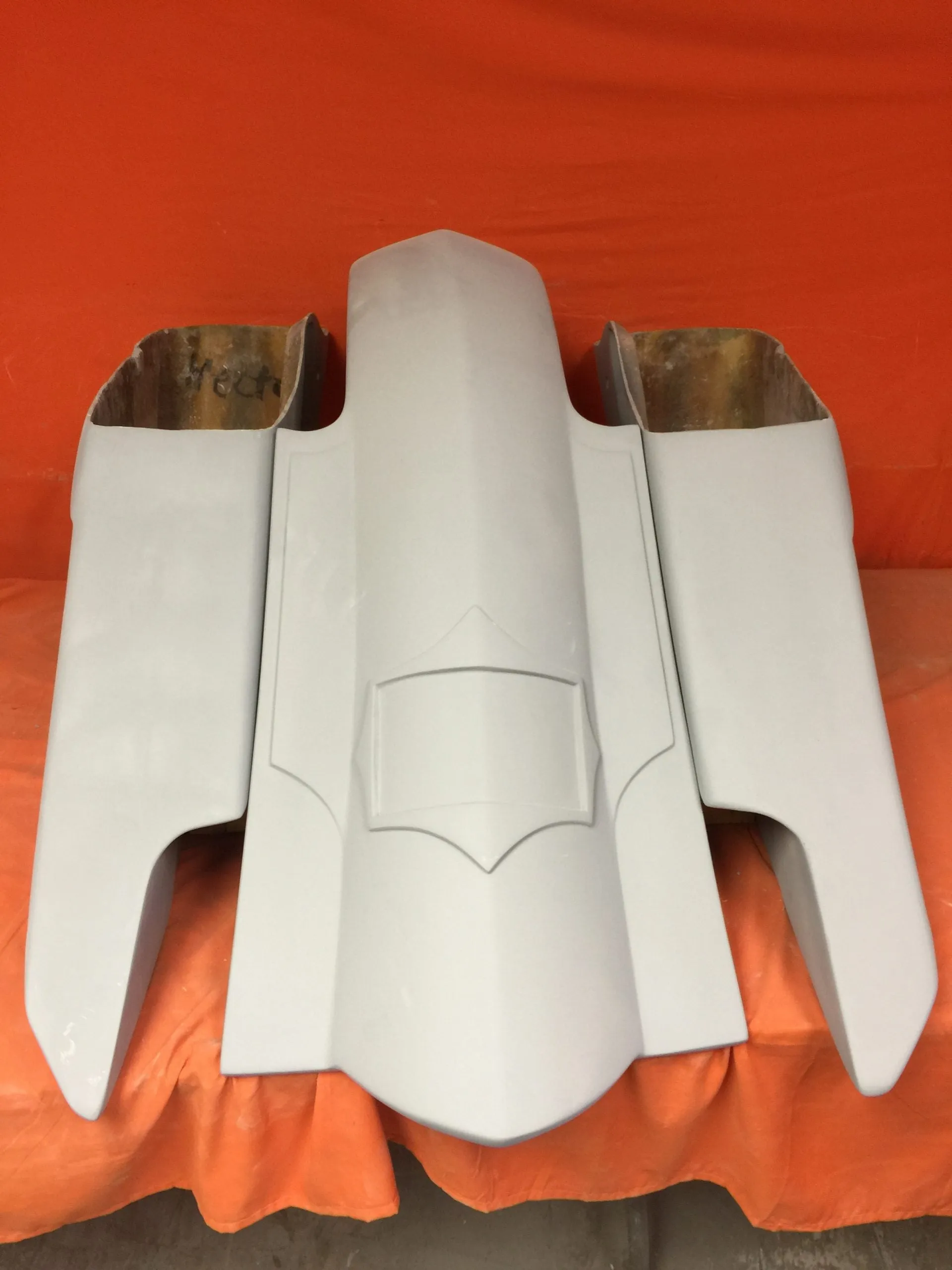 Harley Davidson 6" Trendsetter Extended Saddlebag Fender Kit - Dual Cut Outs No Lids / 2014 - 2023