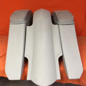 Harley Davidson 6" Trendsetter Extended Saddlebag Fender Kit - No Cut Outs   6 X 9 Speaker Lids / 2014 - 2018