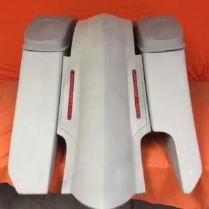 Harley Davidson 6" Trendsetter Extended Saddlebag LED Fender Kit - Right Side Cut Out   Dual 6 x 9 Speaker Lids / 2014 - 2018