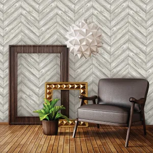Herringbone Ash Self-Adhesive HE500 Wallpaper