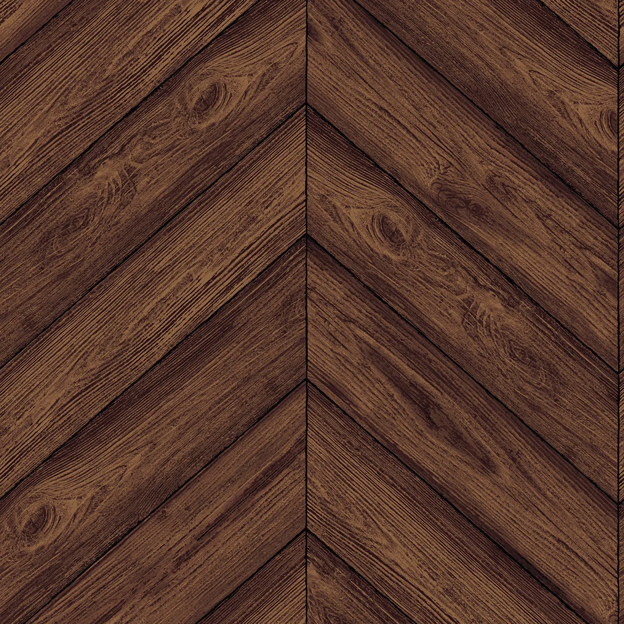 Herringbone Walnut Self-Adhesive HE093 Wallpaper