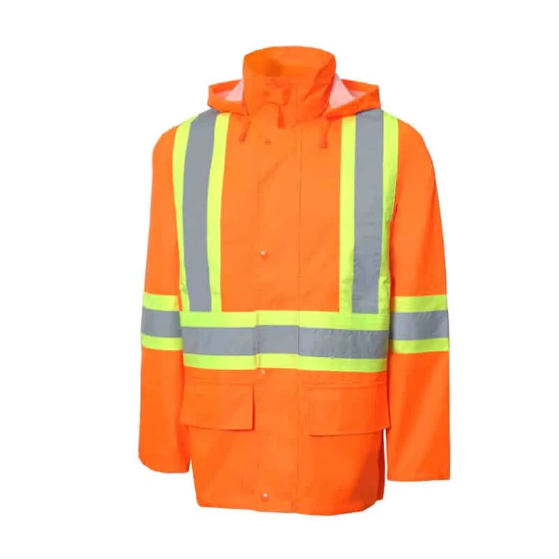 Hi-Vis Black Reflective Oxford Polyester Jacket by Jackfield - Style 80-204PJ