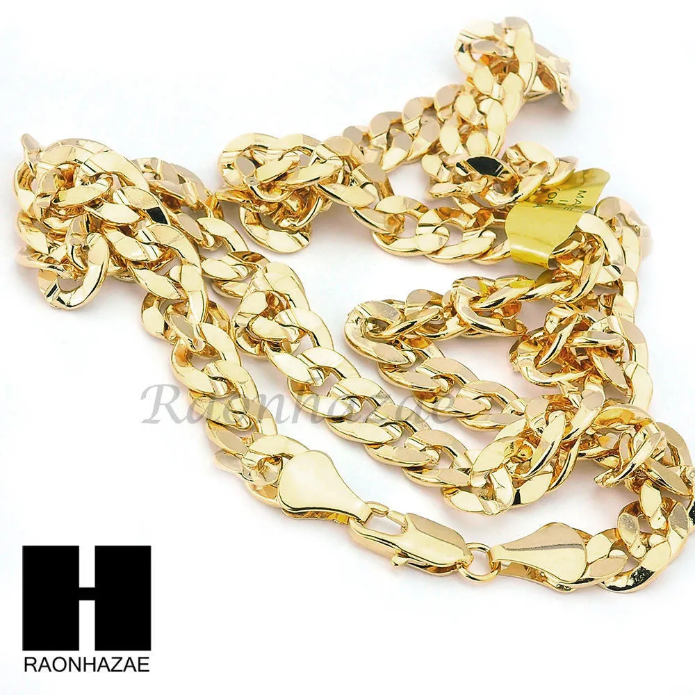 HIP HOP JESUS FACE PENDANT & DIAMOND CUT CUBAN LINK CHAIN NECKLACE N33