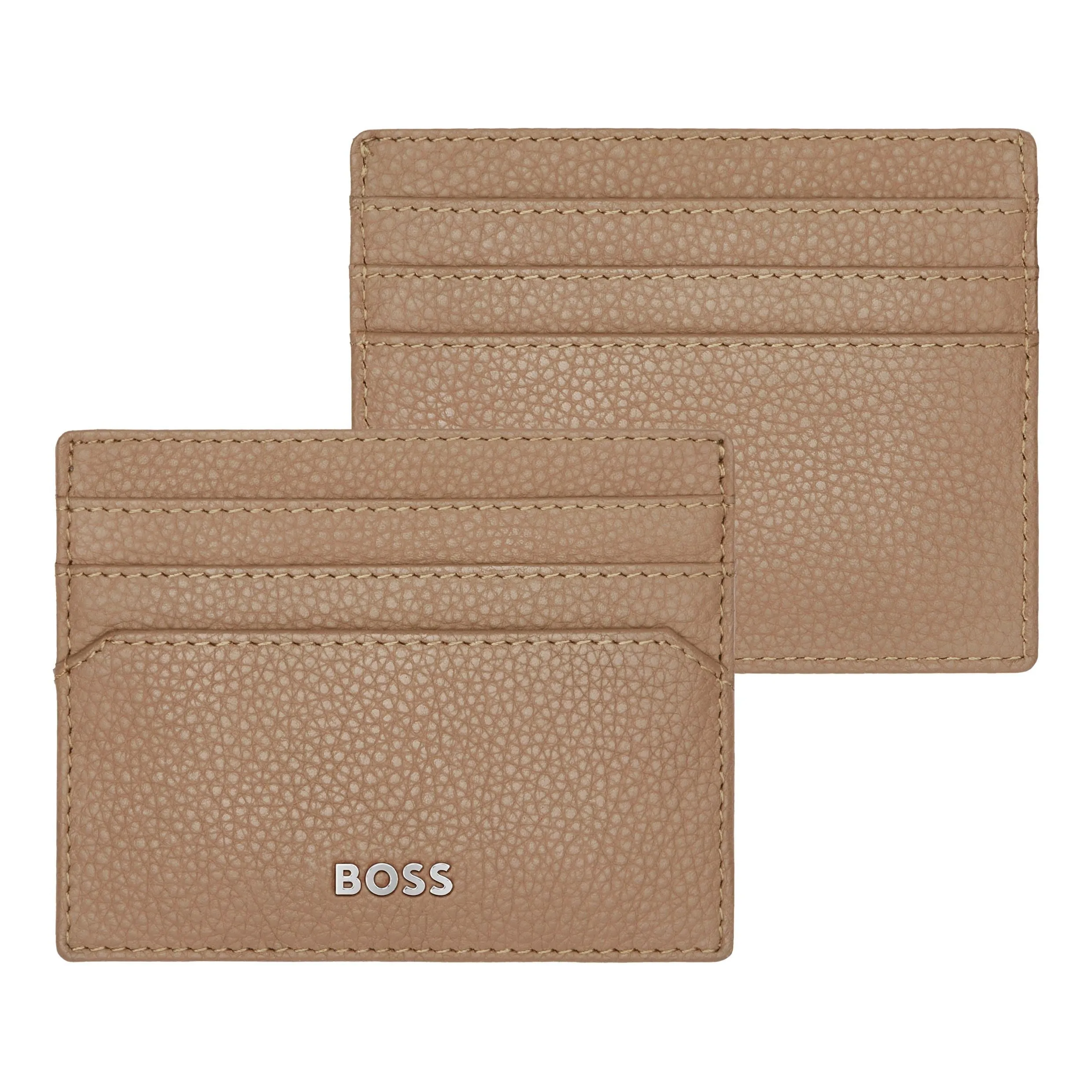HUGO BOSS HLC416X-Card holder Classic Grained Camel