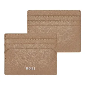 HUGO BOSS HLC416X-Card holder Classic Grained Camel