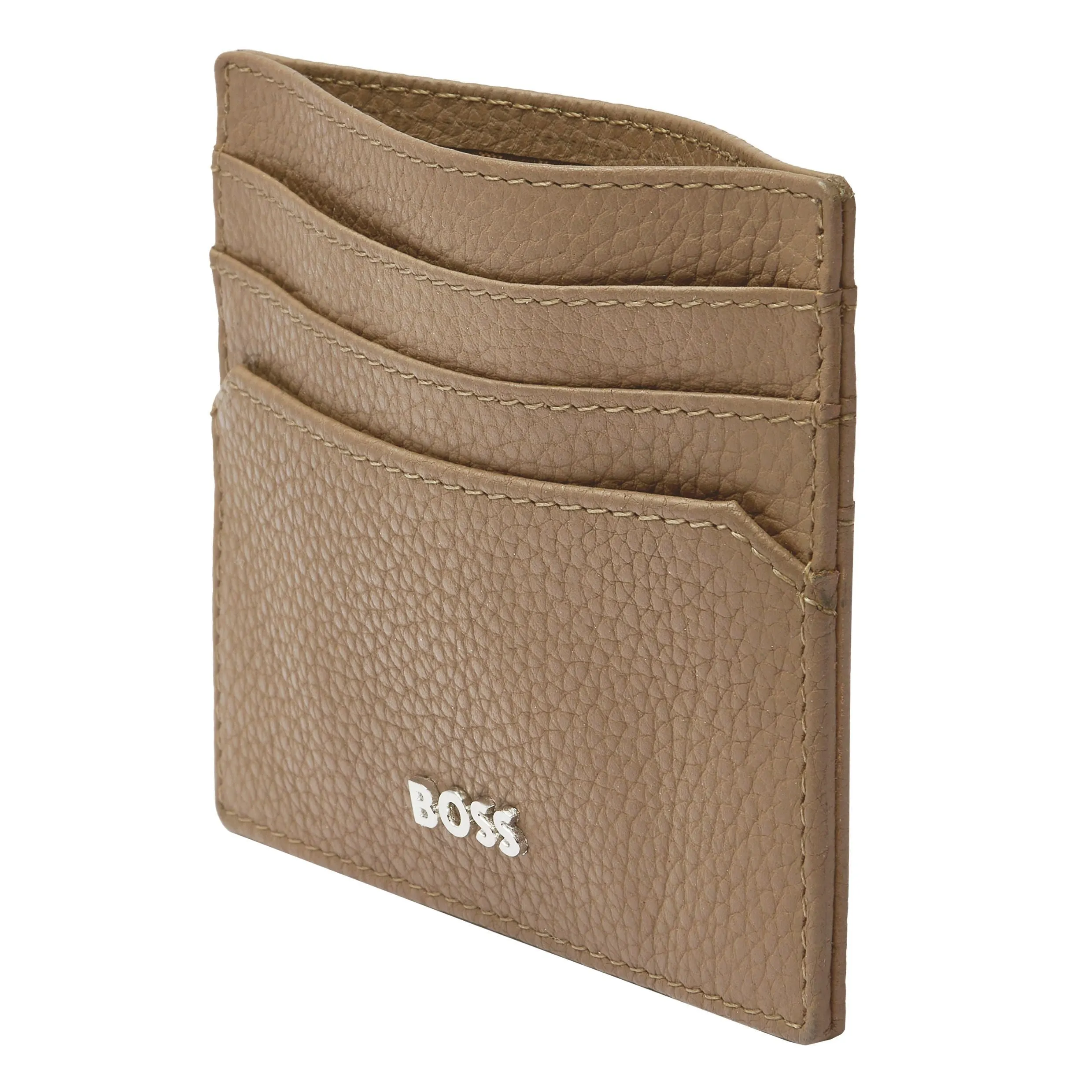 HUGO BOSS HLC416X-Card holder Classic Grained Camel