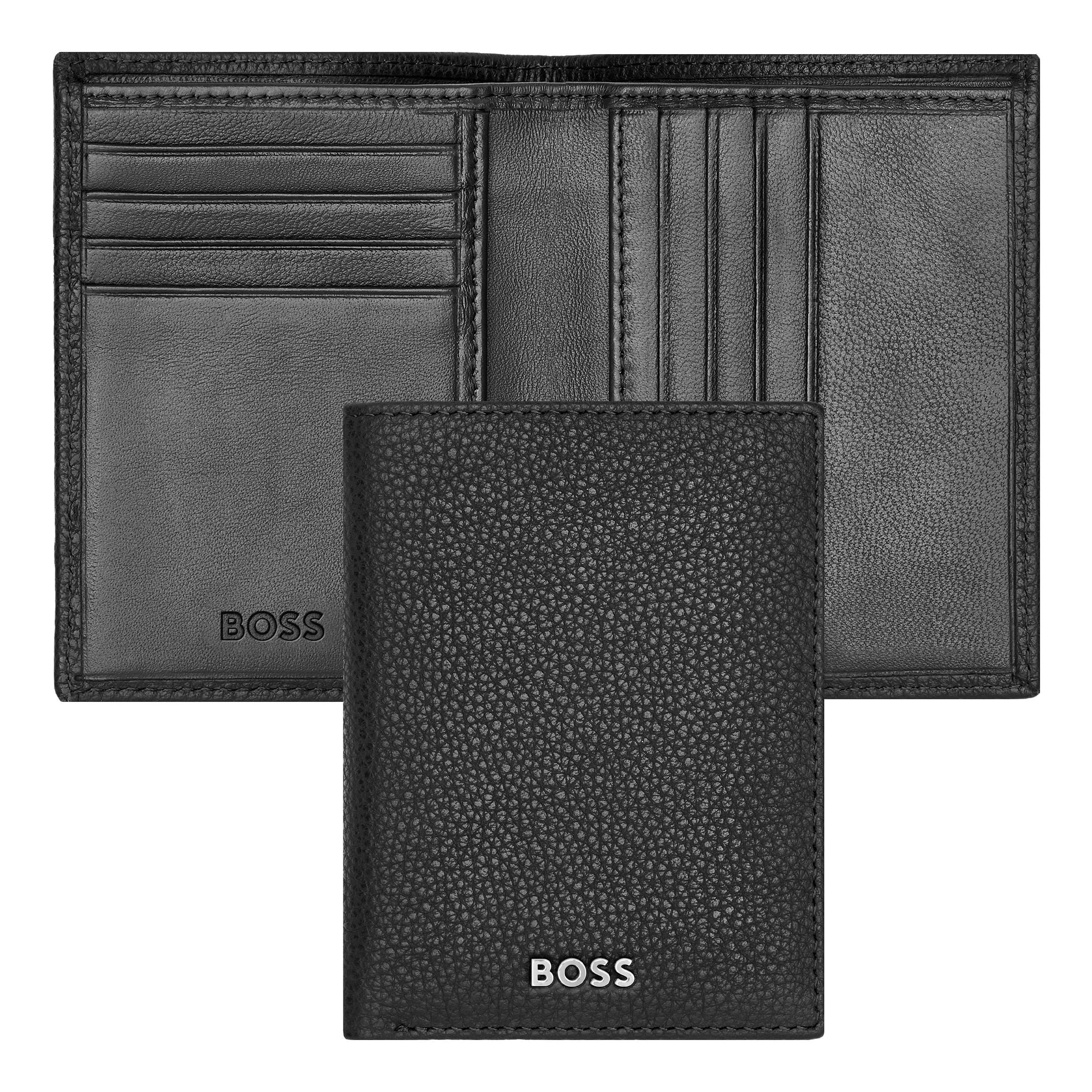 HUGO BOSS HLE416A-Folding Card holder Classic Grained Black