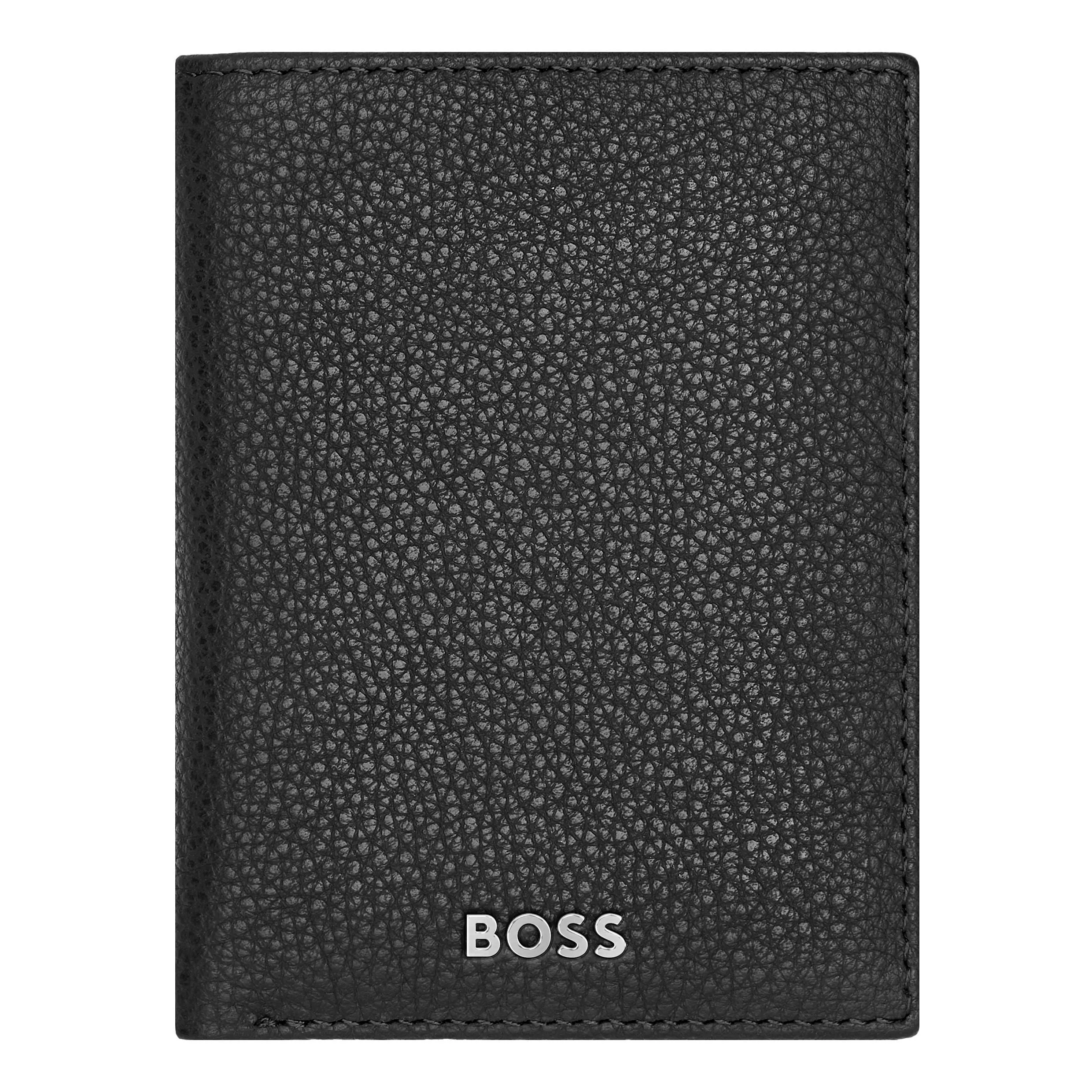 HUGO BOSS HLE416A-Folding Card holder Classic Grained Black