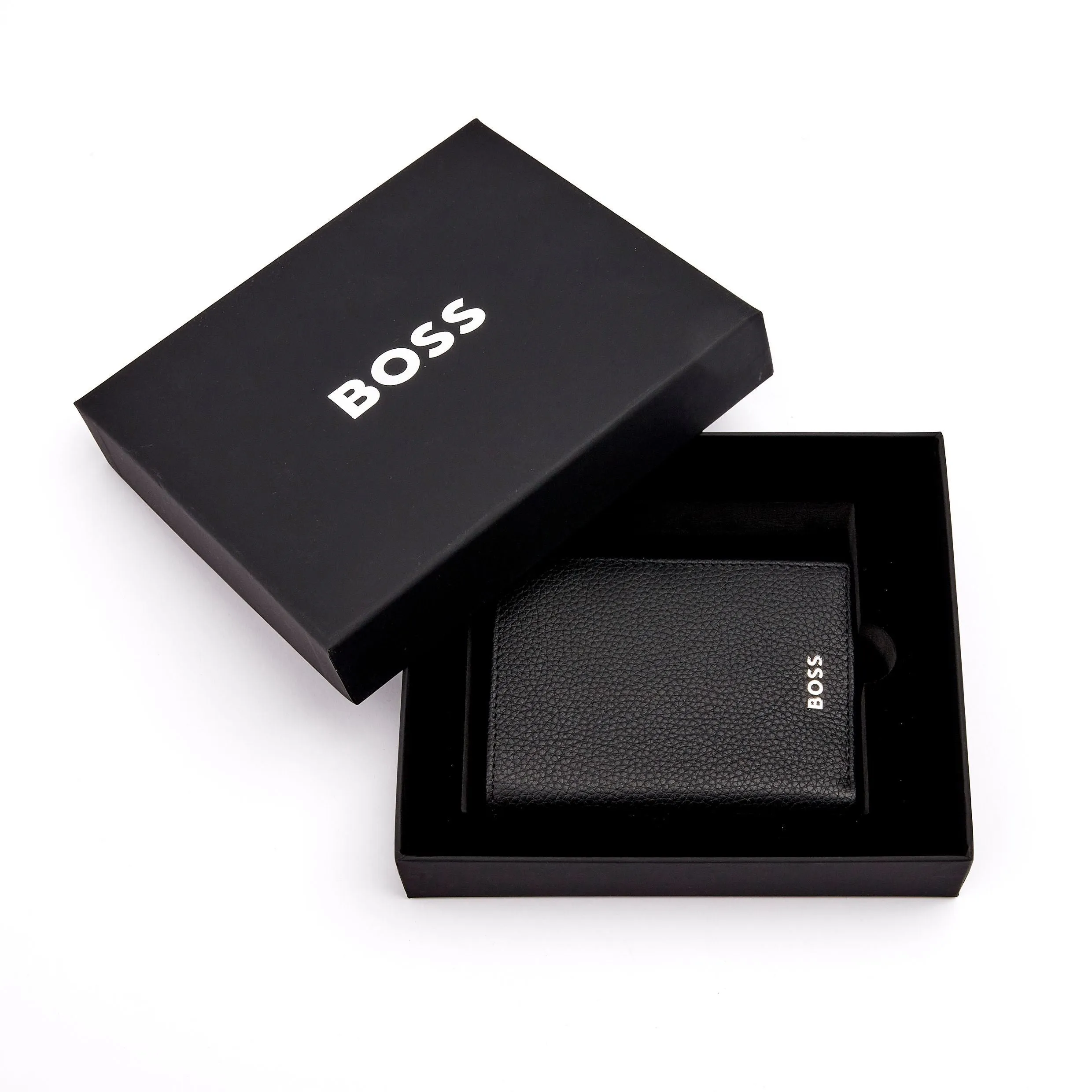 HUGO BOSS HLE416A-Folding Card holder Classic Grained Black