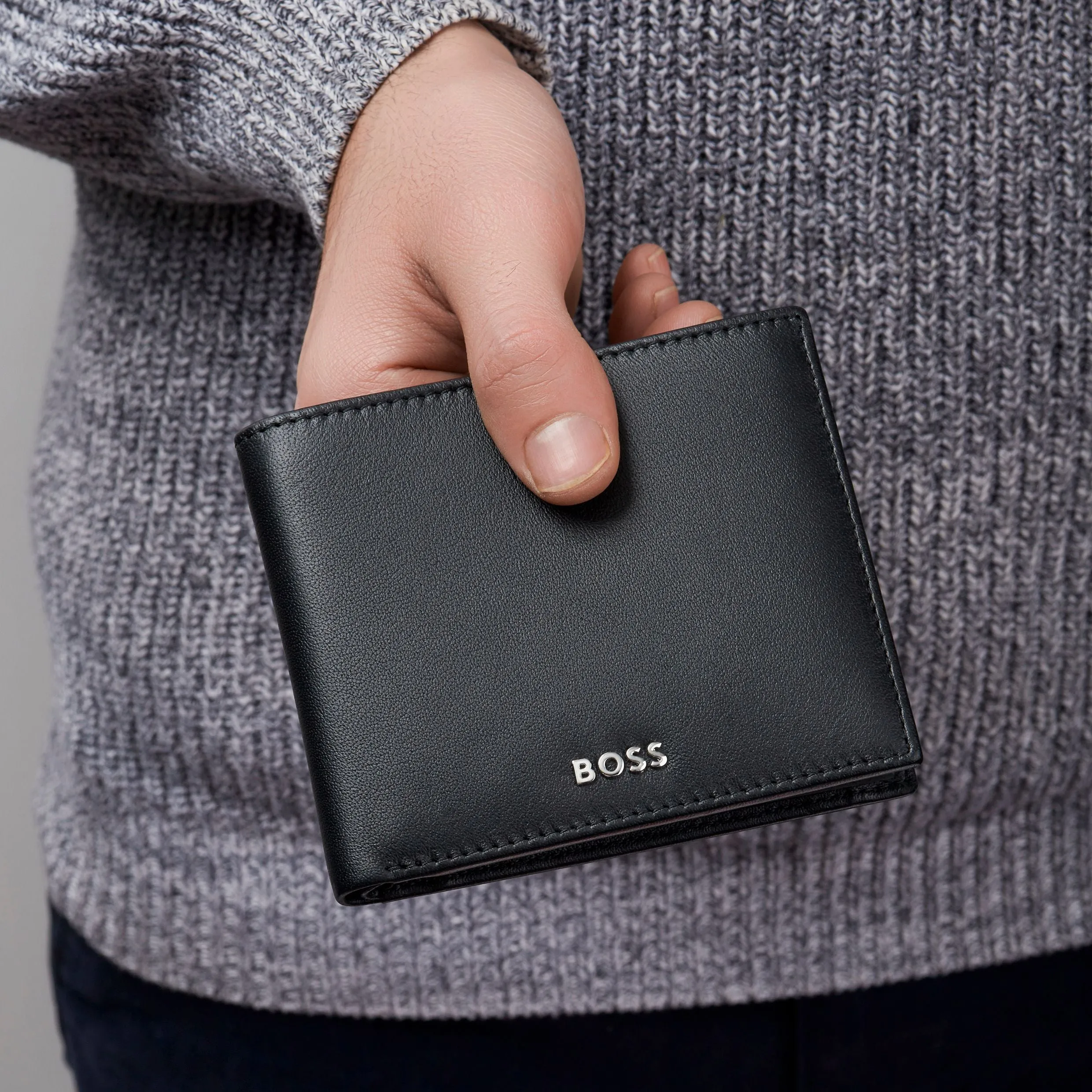 HUGO BOSS HLM403A-Coins purse Classic Smooth Black