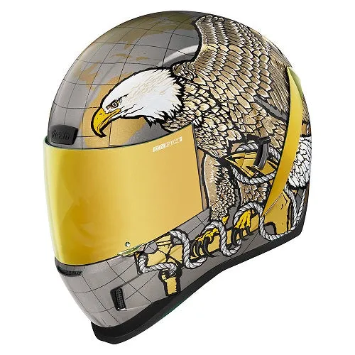 Icon Airform Semper Fi - Gold Helmet