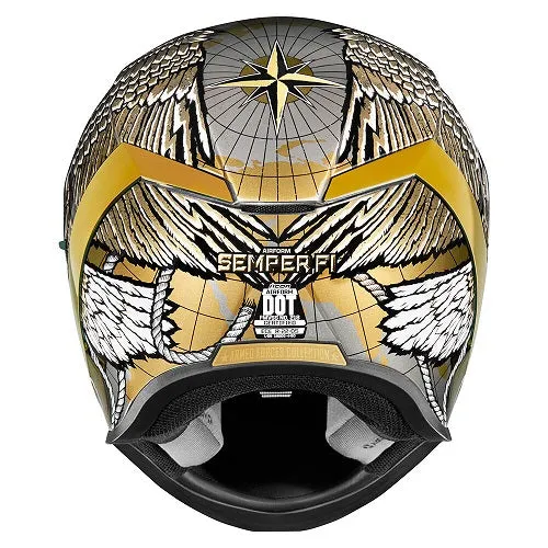 Icon Airform Semper Fi - Gold Helmet
