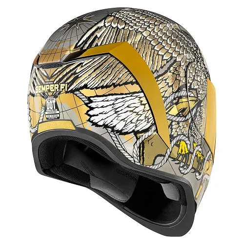 Icon Airform Semper Fi - Gold Helmet