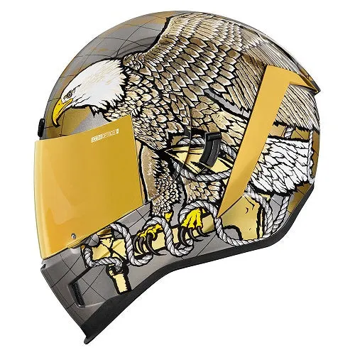 Icon Airform Semper Fi - Gold Helmet